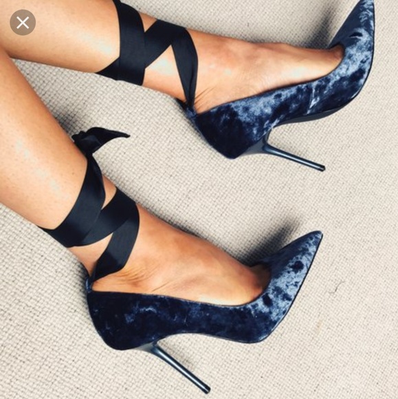 pumps with ribbon ties